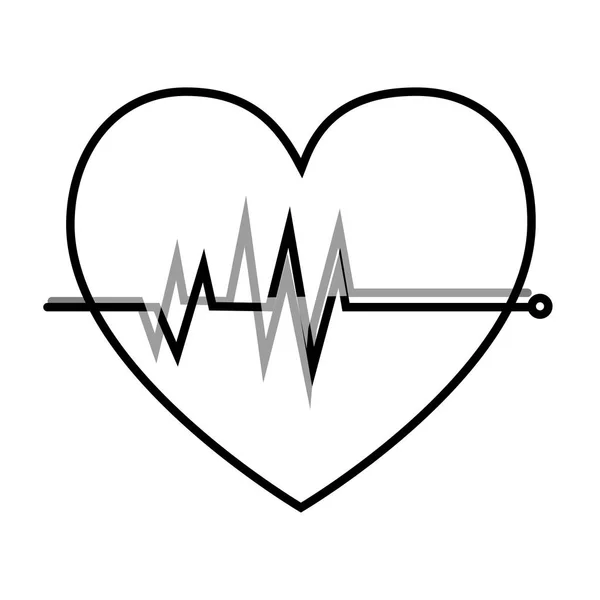 Cuidado del corazón icono aislado — Vector de stock