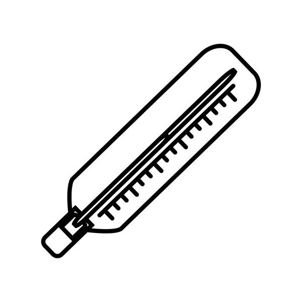 Thermometer medizinisches Gerät Symbol — Stockvektor