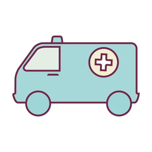 Ícone de veículo de emergência de ambulância —  Vetores de Stock