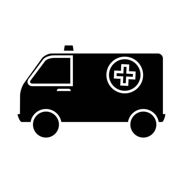 Ambulance emergency vehicle icon — Stock Vector