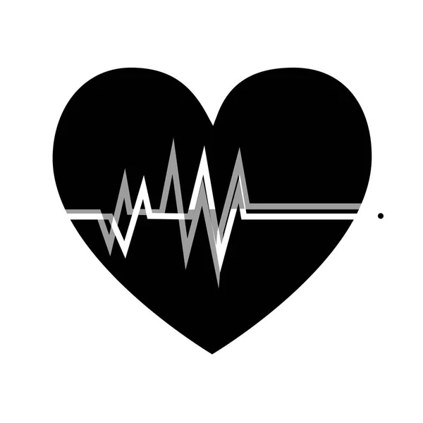 Heart care isolated icon — Stock Vector
