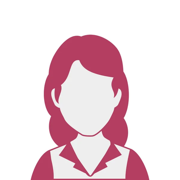 Üzletasszony karakter avatar ikon — Stock Vector