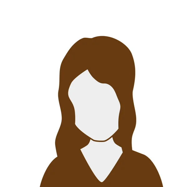 Femme d'affaires personnage avatar icône — Image vectorielle