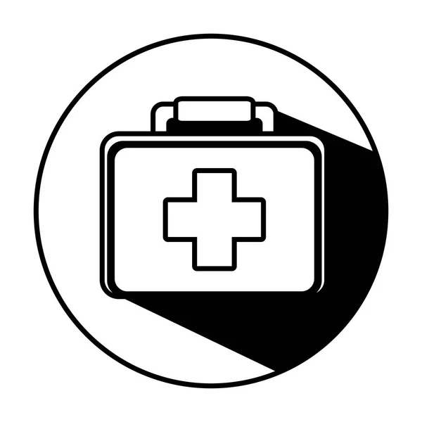 Kit médico icono aislado — Vector de stock