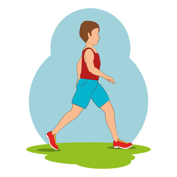 люди ходят изолированные икона
