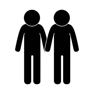 insanlar siluet ekip çalışması simgesi