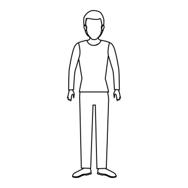 insan avatar karakteri izole edilmiş simge