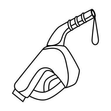 benzin silah izole simgesi