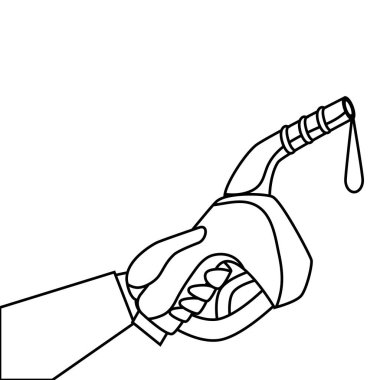 benzin silah izole simgesi