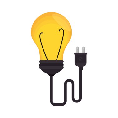 Tel eğitim simgesiyle ışık ampul