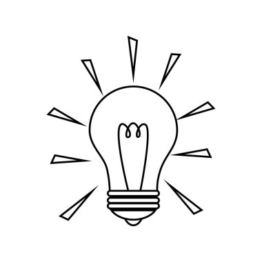 Ampul Işık eğitim simgesi