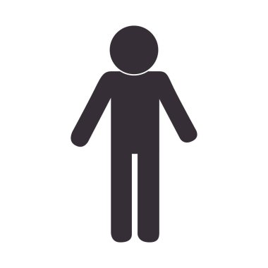 adam avatar karakter siluet simge