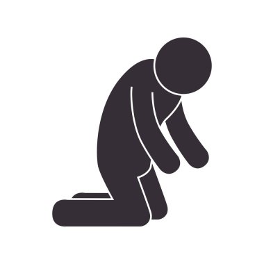 adam avatar karakter siluet simge