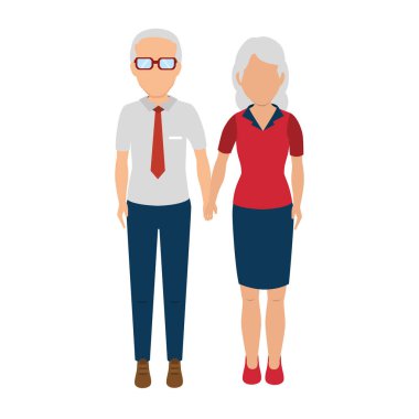 iş çift izole simgesi