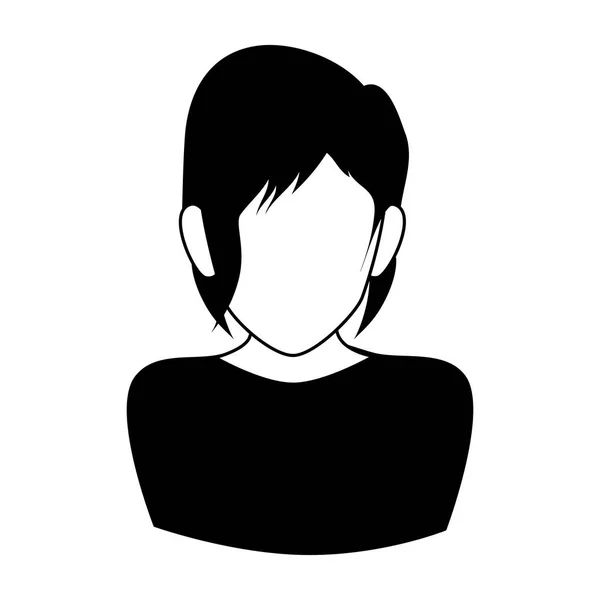 Zakenvrouw karakter avatar icon — Stockvector