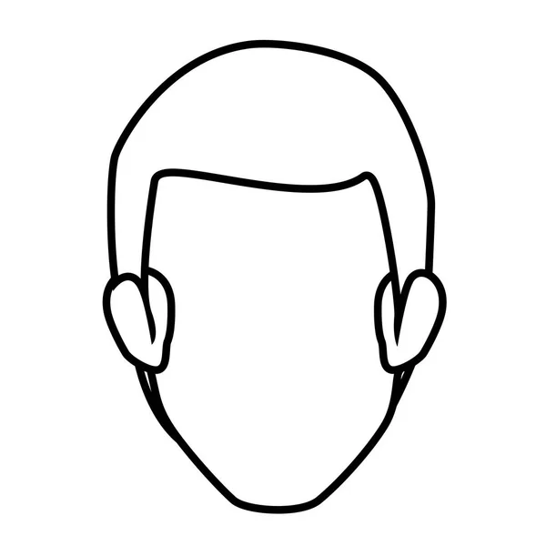 Człowiek avatar postać odizolowany ikona — Wektor stockowy