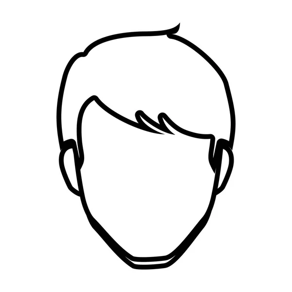 Uomo avatar personaggio isolato icona — Vettoriale Stock