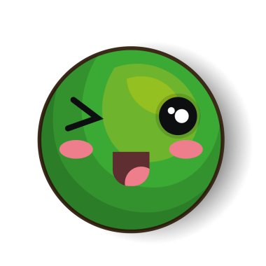 ifade tarzı kawaii izole simgesi