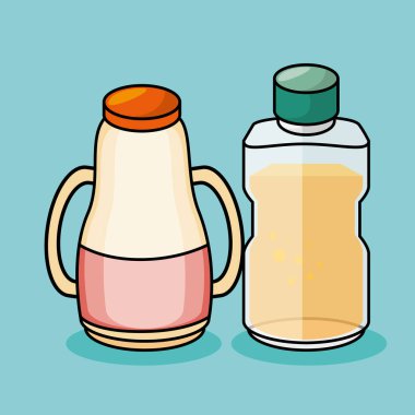 lezzetli breakfast malzemeler simgeler