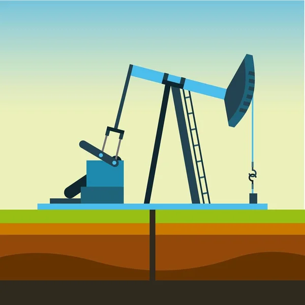 Diseño de la industria petrolera — Vector de stock
