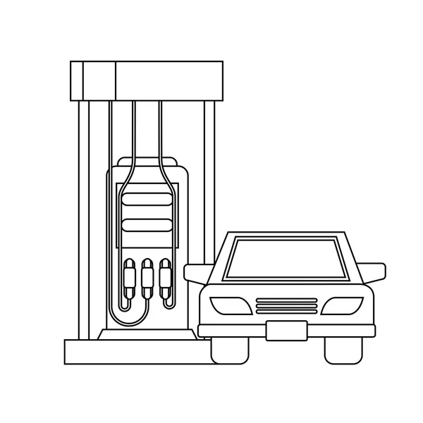 Diseño de gasolinera — Vector de stock
