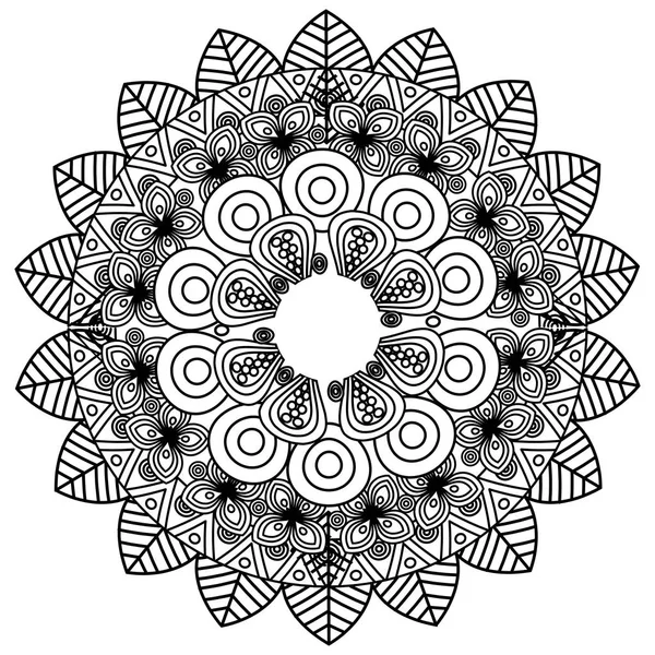 Mandala art icône décorative — Image vectorielle