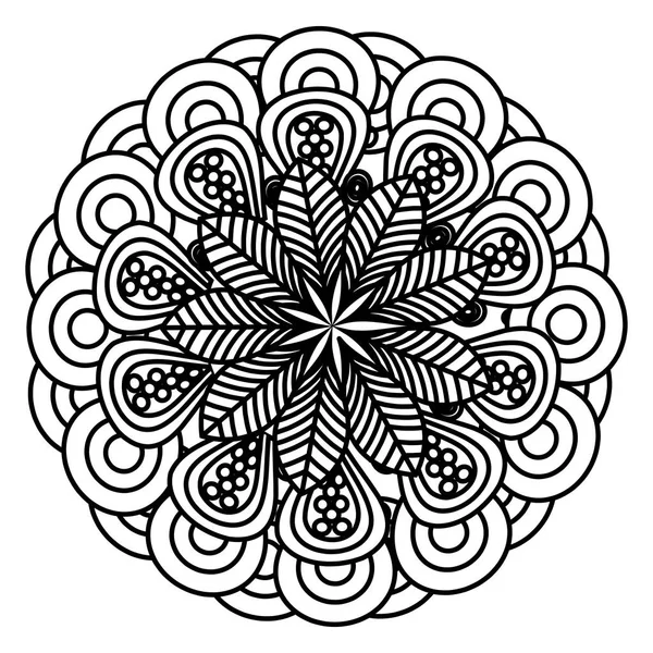 Mandala sanat dekoratif simgesi