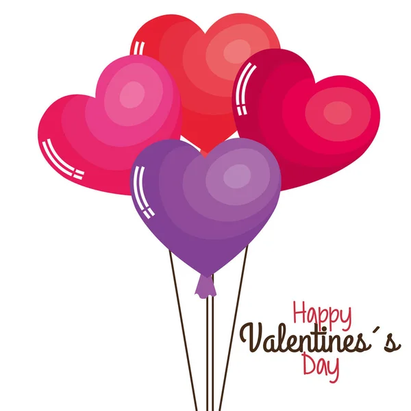 Biglietto di auguri per San Valentino — Vettoriale Stock