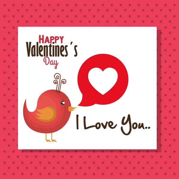 Happy valentines day card — Stock Vector