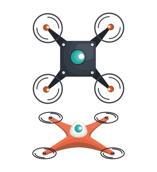 Drone technológia ikon — Stock Vector