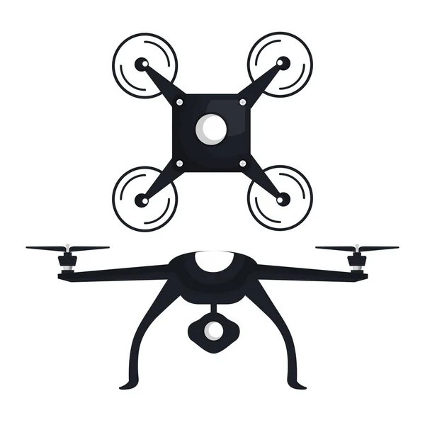 Drone technológia ikon — Stock Vector