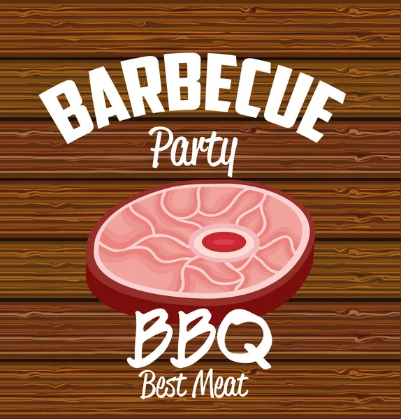 BBQ-partij beste vlees — Stockvector