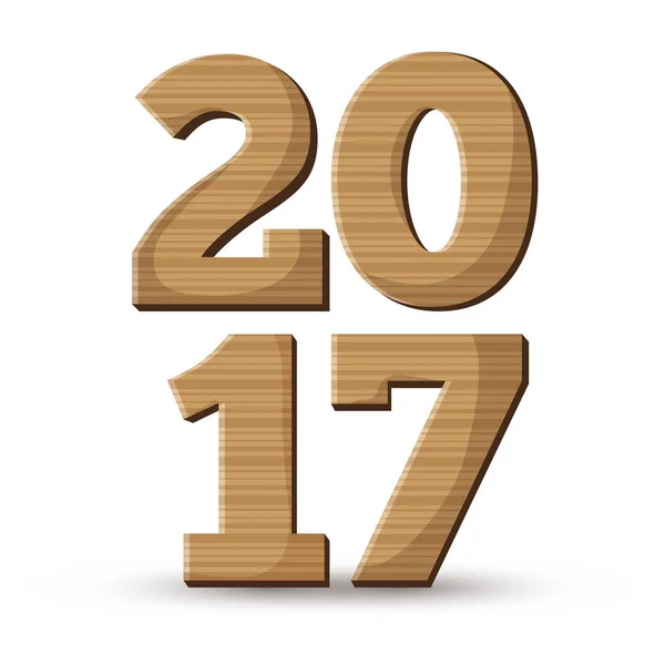 Šťastný nový rok 2017 plakát — Stockový vektor