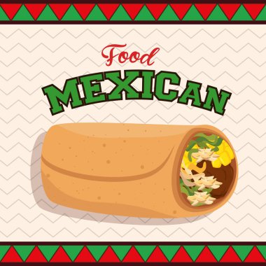 Meksika yemeği taco poster