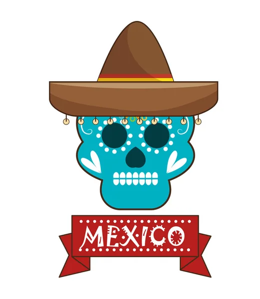 Мексиканская культура традиционный плакат — стоковый вектор