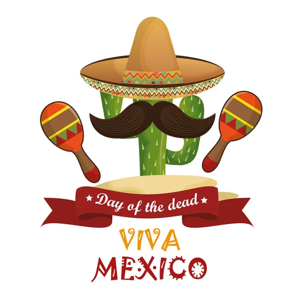 Viva Mexico Plakatfeier — Stockvektor