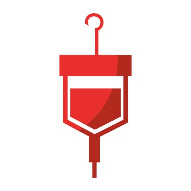 kan torbası izole simgesi