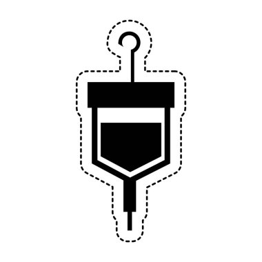 kan torbası izole simgesi