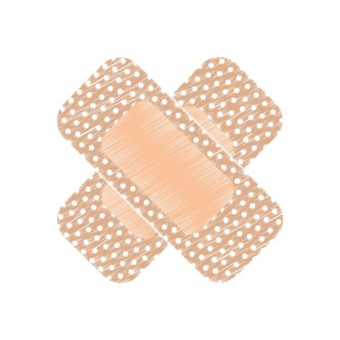 bandaj tıbbi izole simgesi