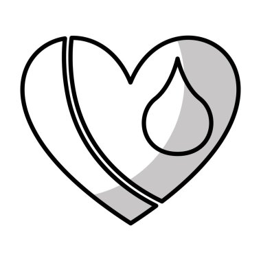 kalp kan damla simgesiyle