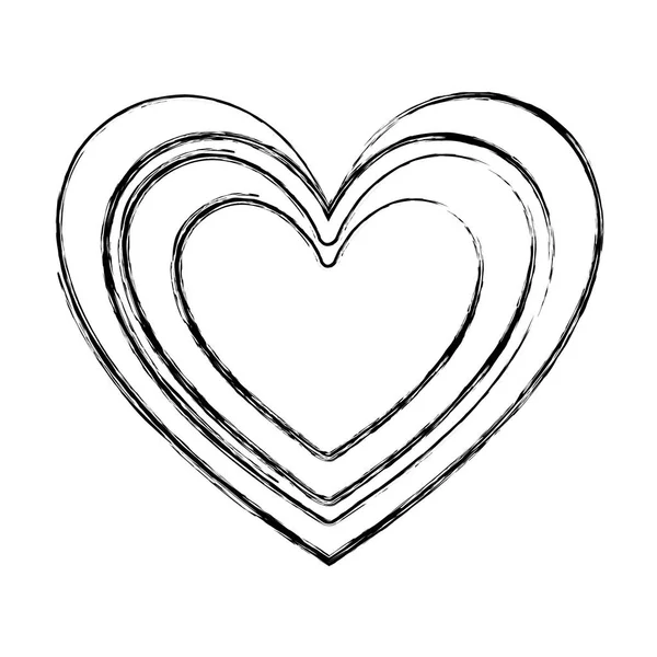 Zdravotnické izolované ikony srdce — Stockový vektor