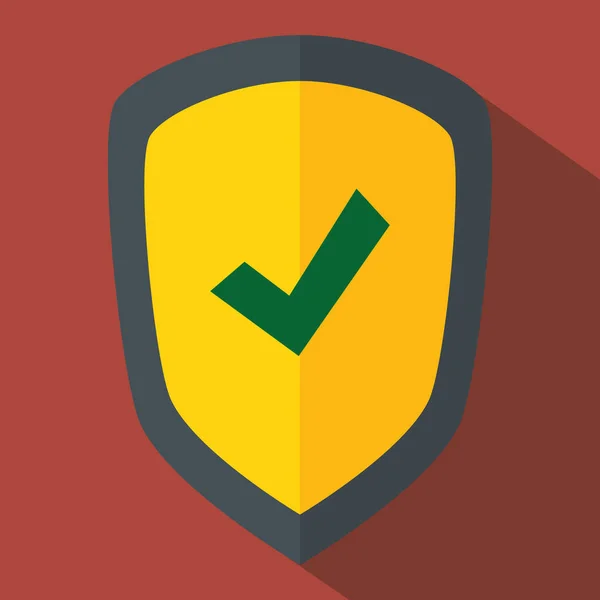 Escudo icono del sistema de seguridad — Vector de stock