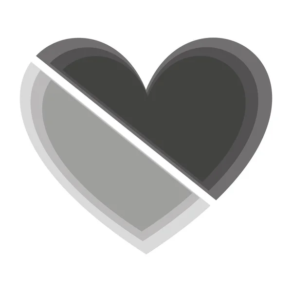 Corazón médico aislado icono — Vector de stock