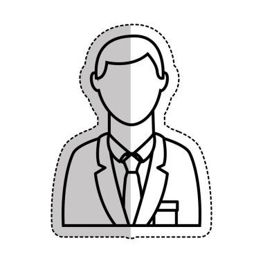 işadamı avatar izole simgesi