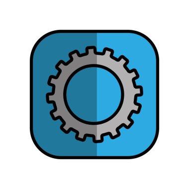 Gears'ı makine izole simgesi