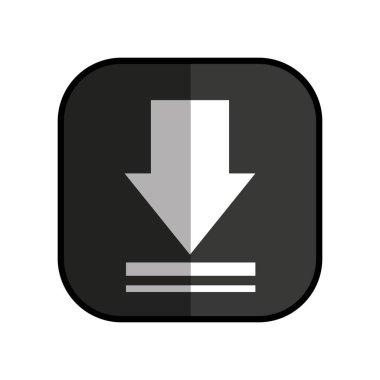 ok download izole simgesi