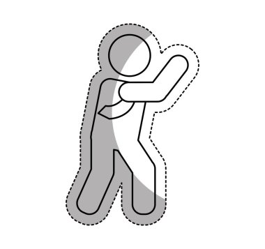 işadamı avatar izole simgesi