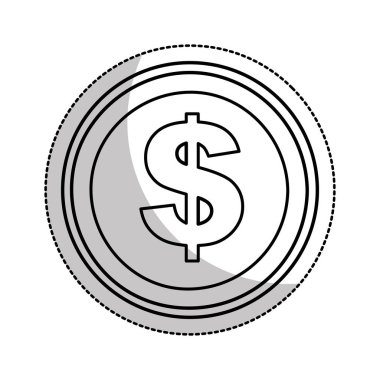 sikke para izole simgesi