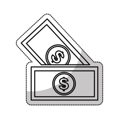 Bill Doları izole simgesi