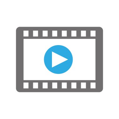 video oynatıcı izole simgesi